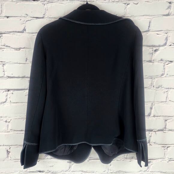 Lafayette 148 Blazer Women 16 100% Silk Combo Corpcore Professional  Classic - Picture 2 of 9